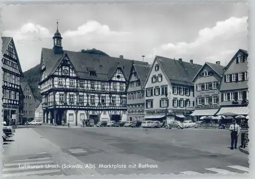 Bad Urach Marktplatz Rathaus *