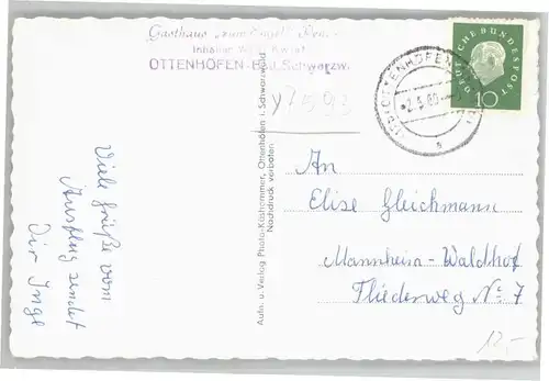 Ottenhoefen Schwarzwald Ottenhoefen Schwarzwaldmuehle Wasserfall Edelfrauengrab x / Ottenhoefen im Schwarzwald /Ortenaukreis LKR