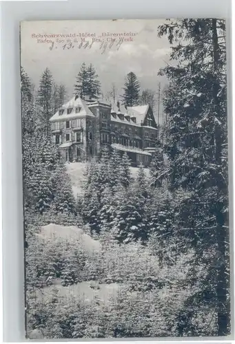 Buehlertal [Stempelabschlag]Hotel Baerenstein x