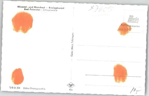 Bad Peterstal-Griesbach Bad Peterstal  * / Bad Peterstal-Griesbach /Ortenaukreis LKR