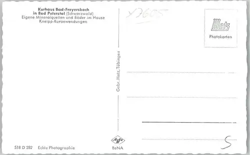 Bad Peterstal-Griesbach Bad Peterstal  * / Bad Peterstal-Griesbach /Ortenaukreis LKR