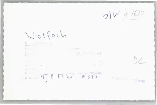 Wolfach Fliegeraufnahme *