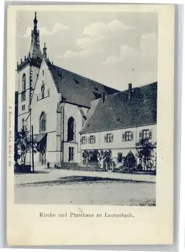 Lautenbach Renchtal Kirche Pfarrhaus *