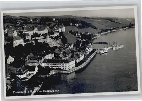 wu48414 Meersburg Bodensee Meersburg Fliegeraufnahme * Kategorie. Meersburg Alte Ansichtskarten