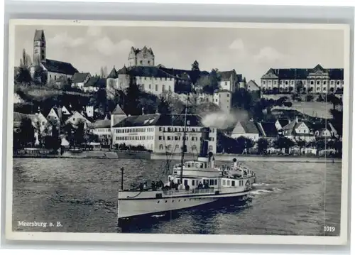 wu48457 Meersburg Bodensee Meersburg Dampfer x Kategorie. Meersburg Alte Ansichtskarten