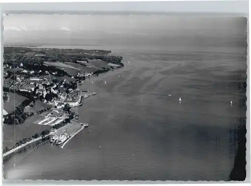 wu48662 Meersburg Bodensee Meersburg Fliegeraufnahme * Kategorie. Meersburg Alte Ansichtskarten