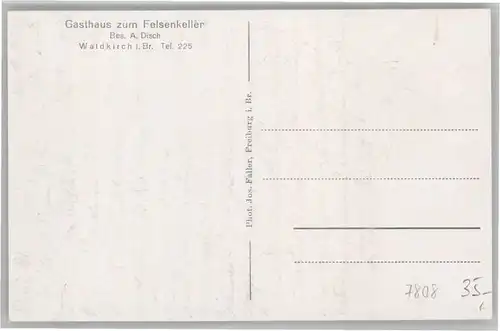 Waldkirch Breisgau Waldkirch Gasthaus Felsenkeller * / Waldkirch /Emmendingen LKR