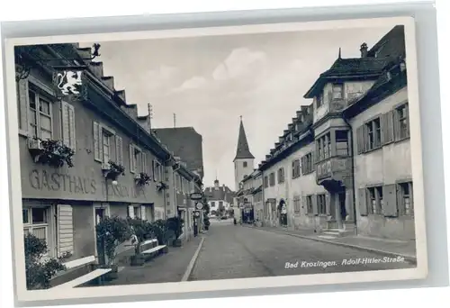 Bad Krozingen A. H. Strasse Gasthaus Pension Loewen x