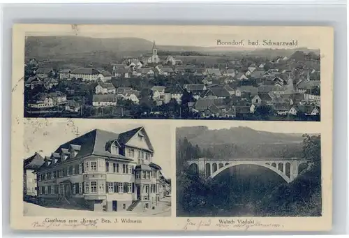 Bonndorf Schwarzwald Bonndorf Gasthaus Kranz Wutach Viadukt x / Bonndorf /Waldshut LKR