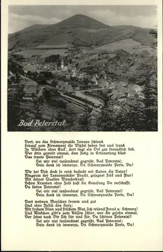 Bad Peterstal-Griesbach Bad Peterstal Gedicht * / Bad Peterstal-Griesbach /Ortenaukreis LKR