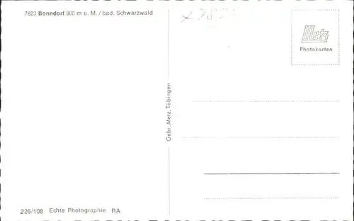 Bonndorf Schwarzwald Bonndorf  * / Bonndorf /Waldshut LKR
