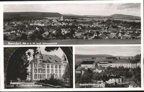 Bonndorf Schwarzwald Bonndorf Schloss Kunsthandwerkschule Krankenhaus * / Bonndorf /Waldshut LKR