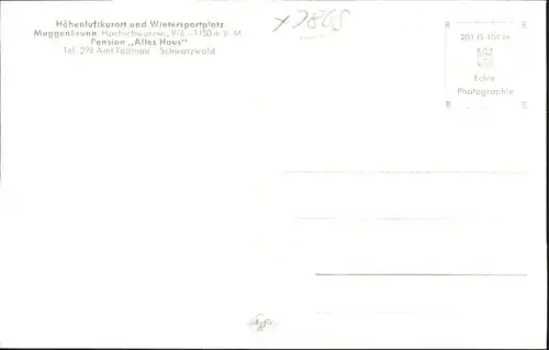 Muggenbrunn Pension Altes Haus *