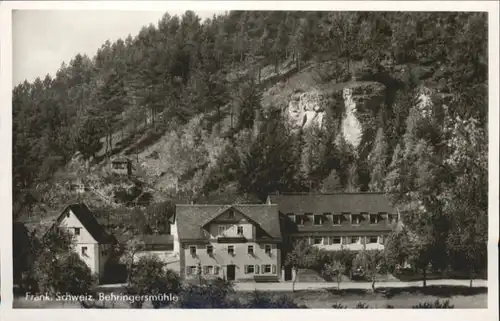 Behringersmuehle Gasthof zur Behringersmuehle Goessweinstein Fraenkische Schweiz *