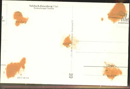 Sulzbach-Rosenberg Oberpfalz Rosenberger Strasse *
