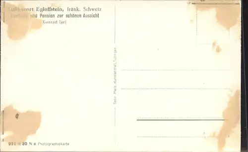 Egloffstein Fraenkische Schweiz *