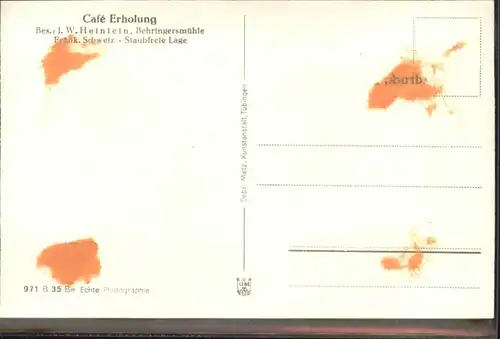 Behringersmuehle Cafe Erholung Fraenkische Schweiz *