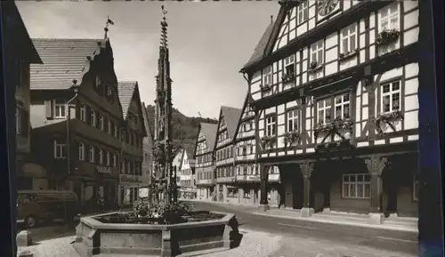 Bad Urach Rathaus Marktbrunnen *