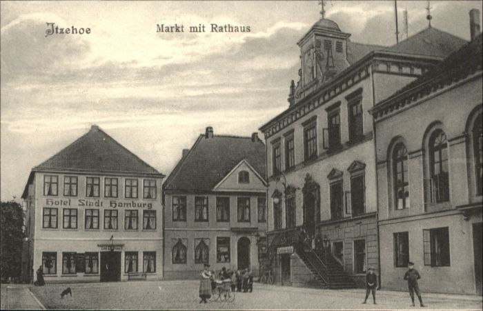 Itzehoe Kirche Rathaus Markt Stadthalle Itzehoe Nr. kp24973 oldthing
