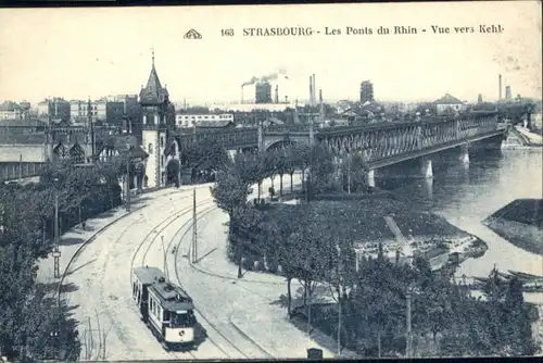 Strasbourg Strassenbahn Pont Rhin *