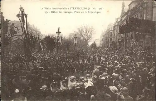 Strasbourg Alsace Strasbourg Visite Presidentielle Place Republique *