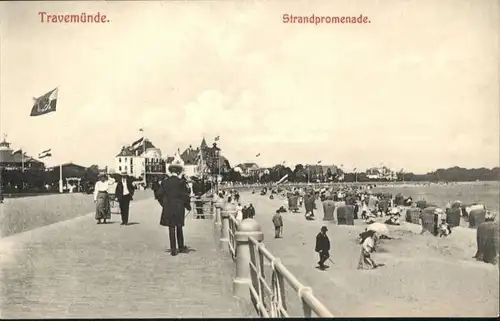 Travemuende Ostseebad Travemuende Strandpromenade * / Luebeck /Luebeck Stadtkreis