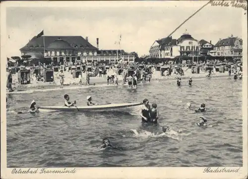 Travemuende Ostseebad Travemuende Badestrand x / Luebeck /Luebeck Stadtkreis