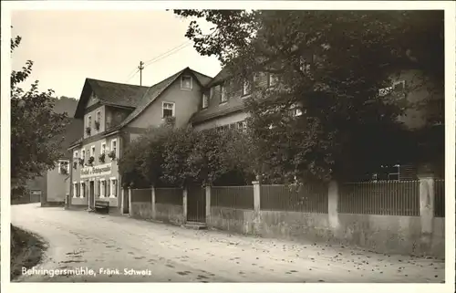 Behringersmuehle Fraenkische Schweiz Gasthof zur Behringersmuehle Goessweinstein *