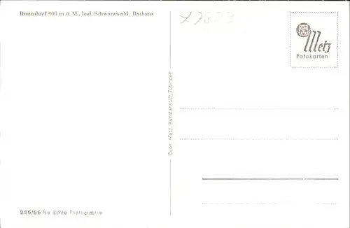 Bonndorf Schwarzwald Bonndorf Schwarzwald Rathaus * / Bonndorf /Waldshut LKR