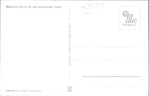 Bonndorf Schwarzwald Bonndorf Schwarzwald Schule * / Bonndorf /Waldshut LKR