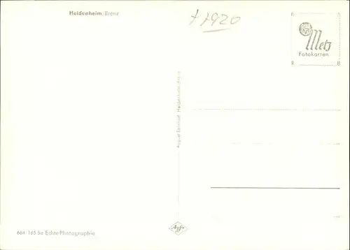 wx33798 Heidenheim Brenz Heidenheim Brenz * Kategorie. Heidenheim an der Brenz Alte Ansichtskarten