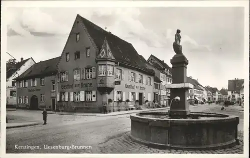 Kenzingen Uesenburg Brunnen Gasthof zur Krone *