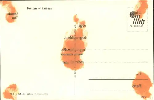 Bretten Rathaus Litfasssaeule *