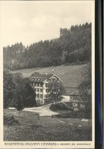 Bonndorf Schwarzwald Bonndorf Erholungsheim Steinabad Schwarzwald * / Bonndorf /Waldshut LKR