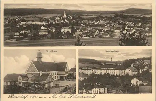 Bonndorf Schwarzwald Bonndorf Schwarzwald Schule Krankenhaus * / Bonndorf /Waldshut LKR