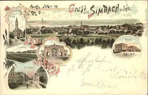 Simbach Inn Bahnhof Innbruecke Hauptstrasse