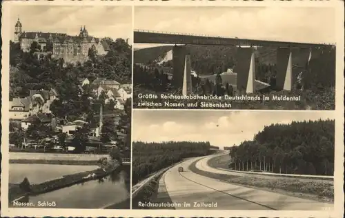 Nossen Schloss Reichsautobahnbruecke