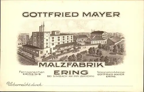 Simbach Inn Gottfried Mayer Malzfabrik Ering