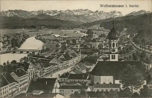 Wolfratshausen Bruecke Kirche 