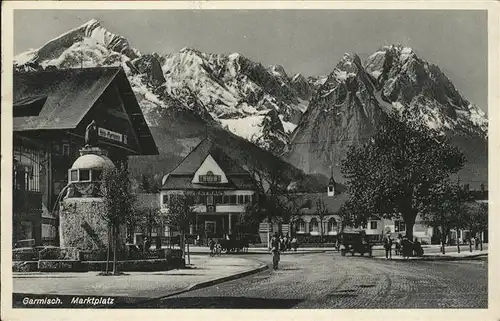 Garmisch-Partenkirchen Marktplatz  / Garmisch-Partenkirchen /Garmisch-Partenkirchen LKR