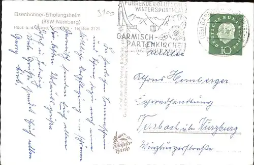 Garmisch-Partenkirchen Eisenbahner Erholungsheim  / Garmisch-Partenkirchen /Garmisch-Partenkirchen LKR