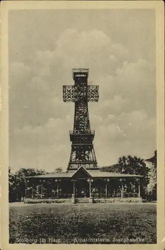 Stolberg Harz Aussichtsturm Josephshoehe Kat. Stolberg Harz