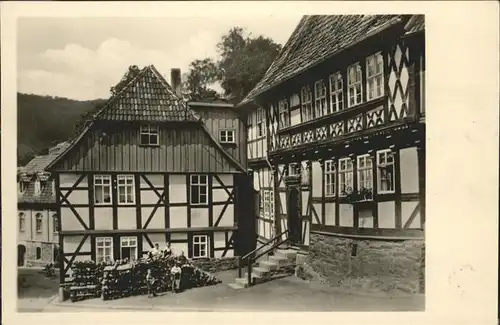 Stolberg Harz Alte Haeuser Toepfergasse Kat. Stolberg Harz