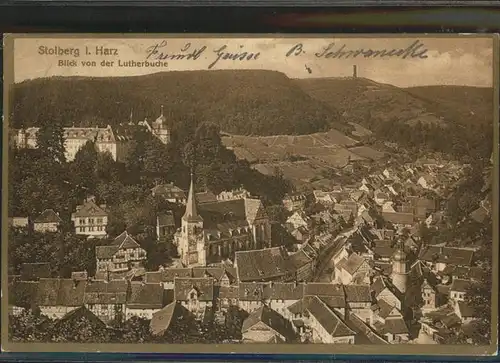 Stolberg Harz Lutherbuche Kat. Stolberg Harz