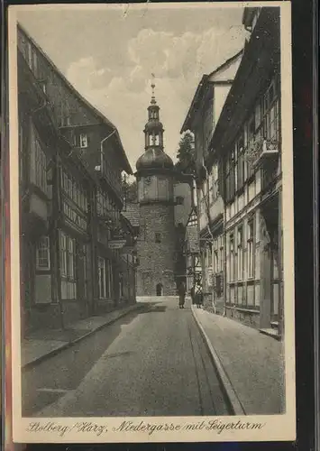 Stolberg Harz Niedergasse Seigerturm Kat. Stolberg Harz