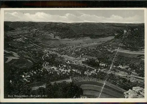 Bad Ditzenbach Panorama Kat. Bad Ditzenbach