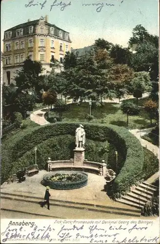 Annaberg-Buchholz Erzgebirge Annaberg Erzgebirge Denkmal Georg des Baertigen x / Annaberg /Erzgebirgskreis LKR