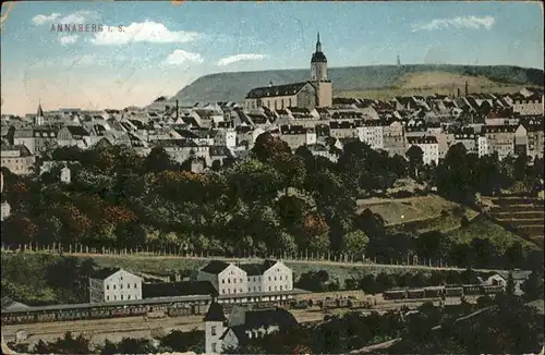 Annaberg-Buchholz Erzgebirge Annaberg Erzgebirge Kirche Zug * / Annaberg /Erzgebirgskreis LKR