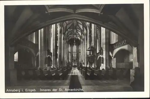 Annaberg-Buchholz Erzgebirge Annaberg Erzgebirge St Annen Kirche  * / Annaberg /Erzgebirgskreis LKR
