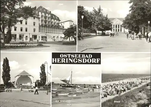 Heringsdorf Ostseebad Usedom Heringsdorf Erholungsheim Solidaritaet Konzertplatz Strand Kulturhaus x / Heringsdorf /Ostvorpommern LKR